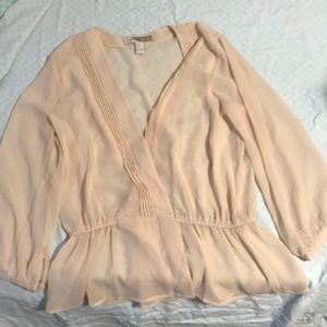 Cream sheer blouse from forever 21